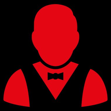 garson düz vektör simgesi