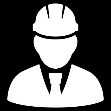 Mühendis düz vektör simgesi