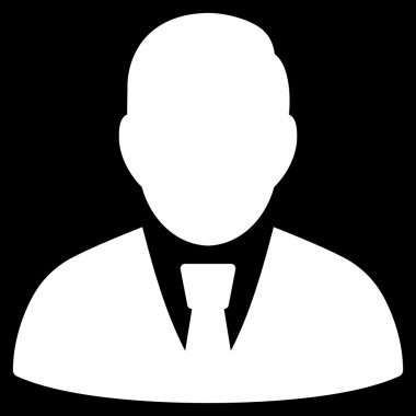 Yöneticisi düz vektör simgesi