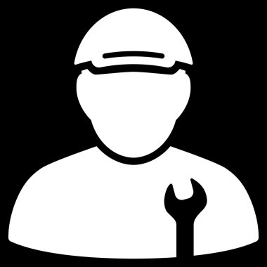 Mekanik düz vektör simgesi