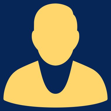 İstemci düz vektör simgesi