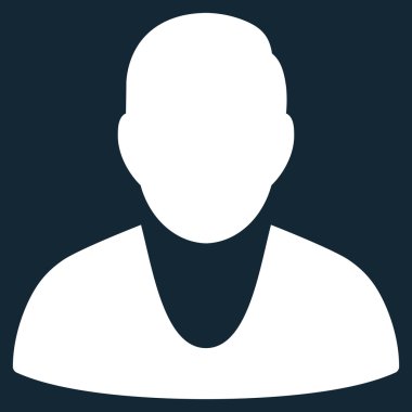 İstemci düz vektör simgesi