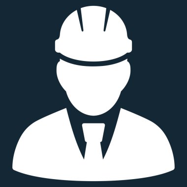 Mühendis düz vektör simgesi