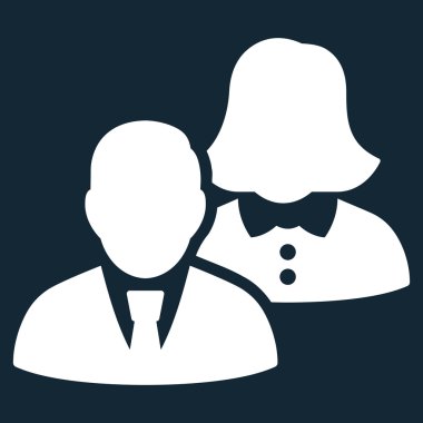 insanlar düz vektör simgesi