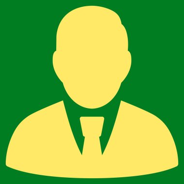 Yöneticisi düz vektör simgesi