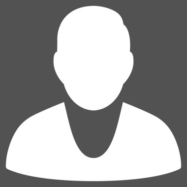 İstemci düz vektör simgesi