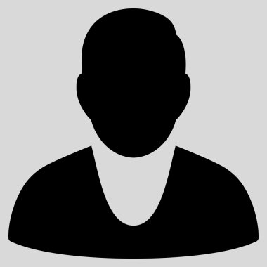 İstemci düz vektör simgesi