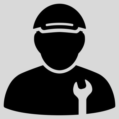 Mekanik düz vektör simgesi