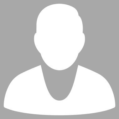 İstemci düz vektör simgesi