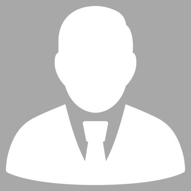 Yöneticisi düz vektör simgesi