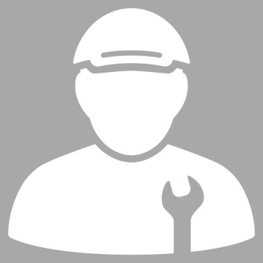 Mekanik düz vektör simgesi