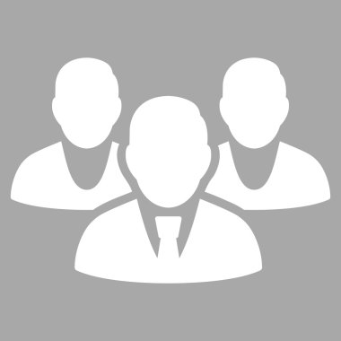 Personel düz vektör simgesi