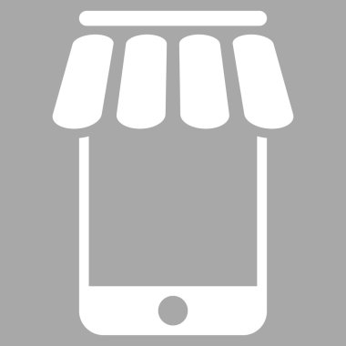 Webstore düz vektör simgesi