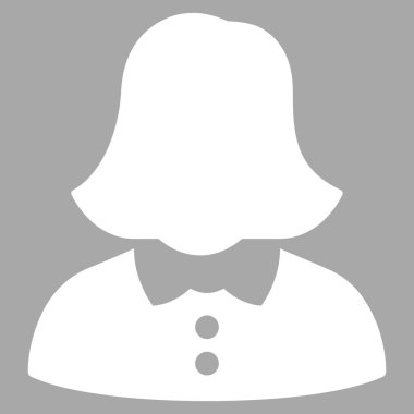 Kadın düz vektör simgesi