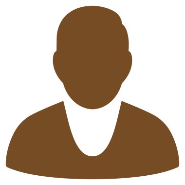 İstemci düz vektör simgesi