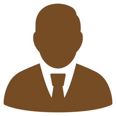 Yöneticisi düz vektör simgesi