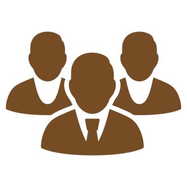 Personel düz vektör simgesi