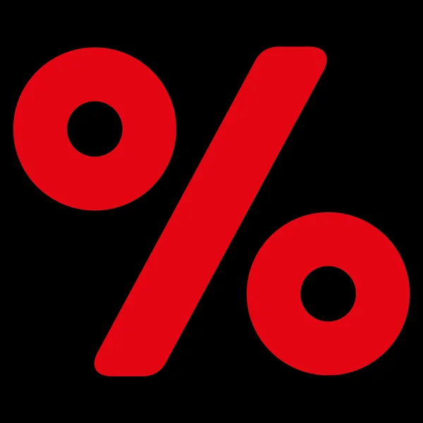 Percentage vlakke vector pictogram — Stockvector