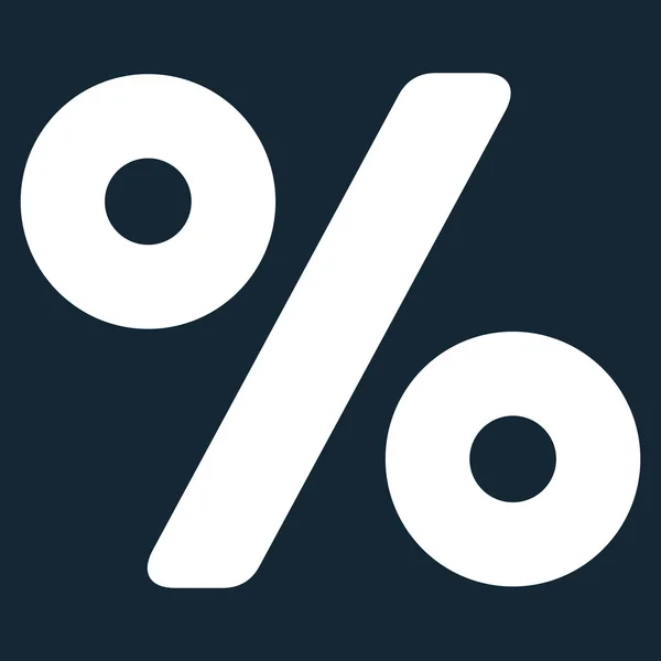 Percentage vlakke vector pictogram — Stockvector