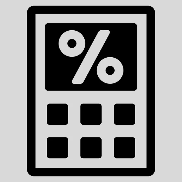 Calculatrice d'impôt Icône vectorielle plate — Image vectorielle