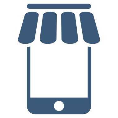 Webstore düz vektör simgesi