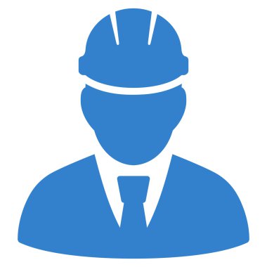 Mühendis düz vektör simgesi