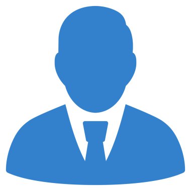 Yöneticisi düz vektör simgesi