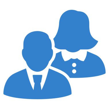 insanlar düz vektör simgesi