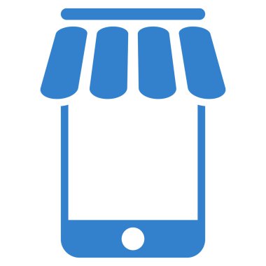 Webstore düz vektör simgesi