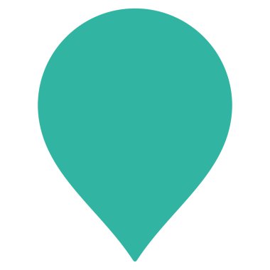 Harita işaretleyici düz vektör simgesi