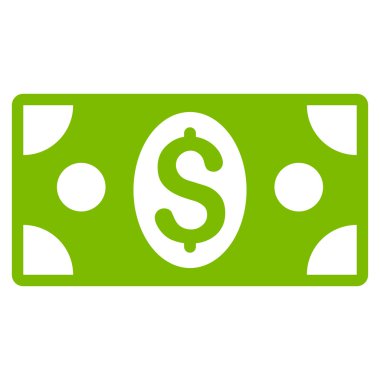 Banknot düz vektör simgesi