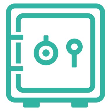 güvenli düz vektör simgesi