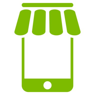 Webstore düz vektör simgesi