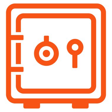 güvenli düz vektör simgesi