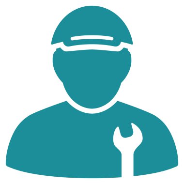 Mekanik düz vektör simgesi