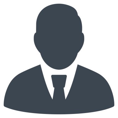 Yöneticisi düz vektör simgesi