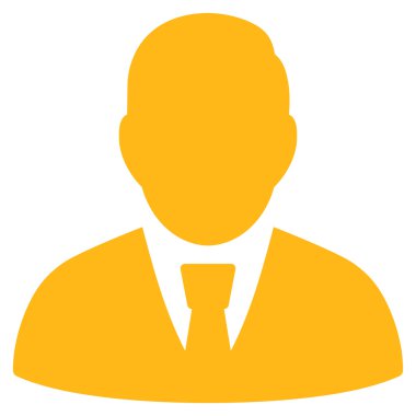 Yöneticisi düz vektör simgesi