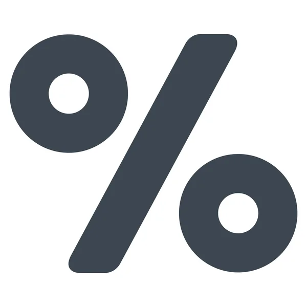 Percentage vlakke vector pictogram — Stockvector