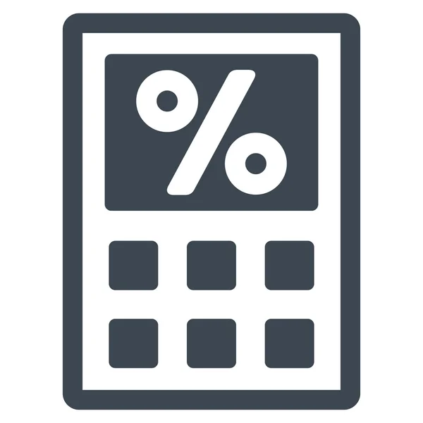 Calculadora de impuestos Icono de vector plano — Vector de stock