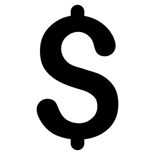 Икона "Доллар-плоская" — стоковое фото