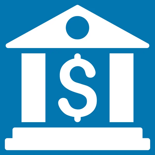 Bank Office platte Glyph-pictogram — Stockfoto