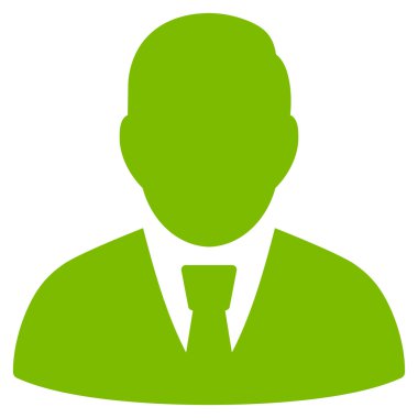 Yöneticisi düz glif simgesi