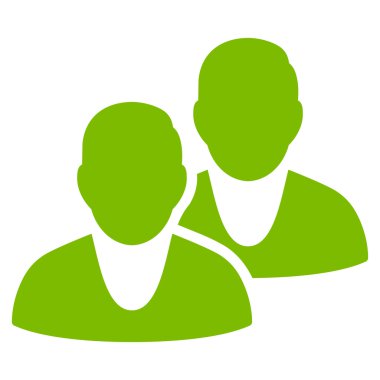 Kullanıcılar düz glif simgesi