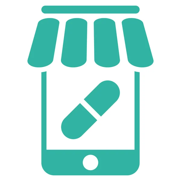 Online Pharmacy Flat Glyph Icon