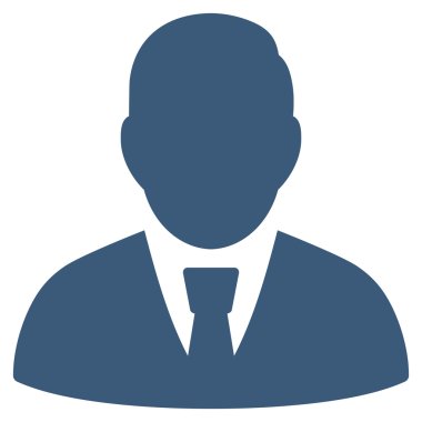 Yöneticisi düz glif simgesi