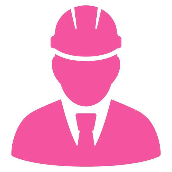 Engineer Flat Glyph Icon — Stock Photo, Image