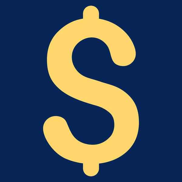 Dollar Flat Glyph Icon — Stock Photo, Image