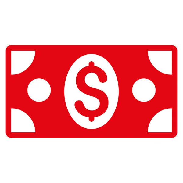 Banknot düz glif simgesi — Stok fotoğraf