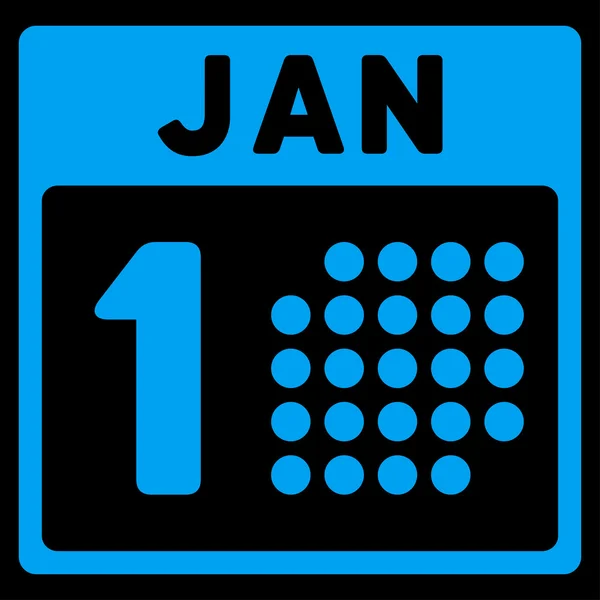 Januar Første ikon – Stock-vektor