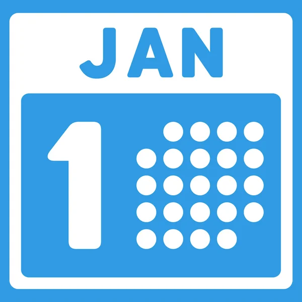Januar erste Ikone — Stockvektor